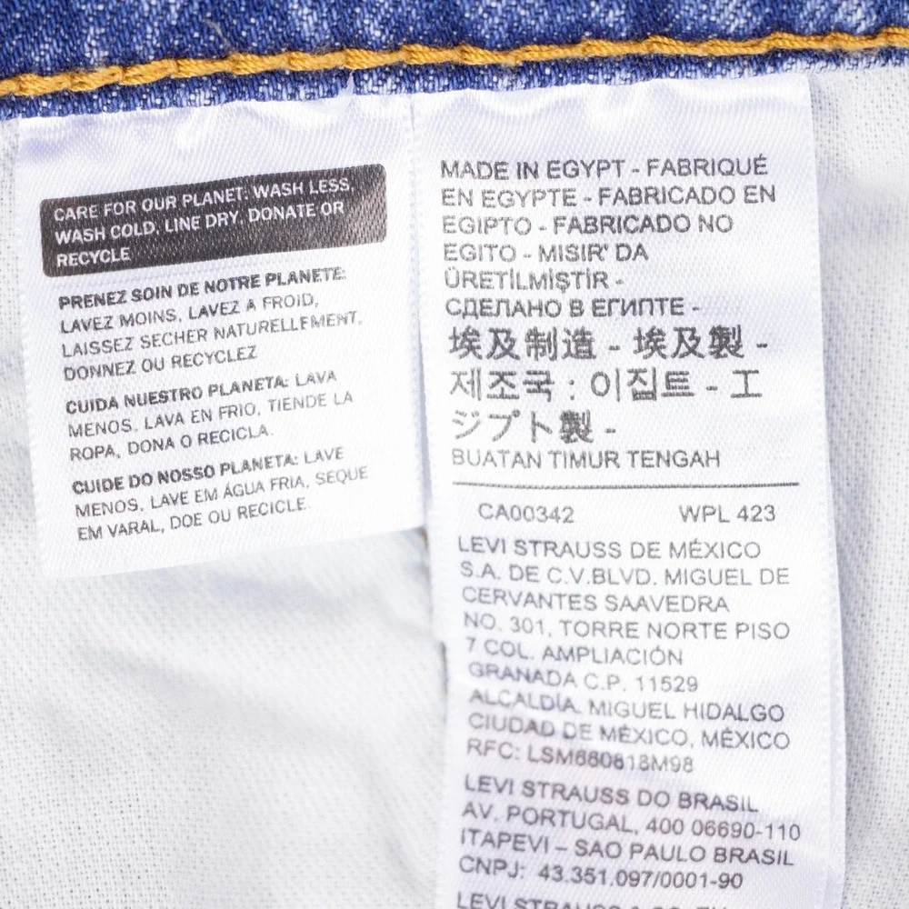 NWT Levis 505 Regular Fit Straight Leg Stretch Jeans Blue 40x30 00505-2378